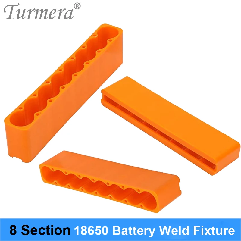 Turmera 18650 Battery Welding Fixture Plastic Holder 4 6 8 Sections for Diy Batteries Packs Soldering Use in Screwdriver Drills