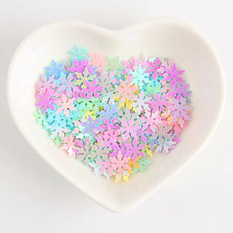 

10 мм Снежинка блестки ремесло Макарон смешанный цветок блестки для рождественской вечеринки декор DIY аксессуары ручной работы Lentejuelas Para Coser