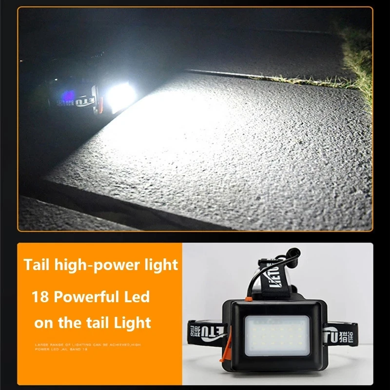 800000LM XHP199 Powerful Led Headlamp Super Bright XHP90.2 Headlight USB Rechargeable Head Flashlight Camping Head Torch Light