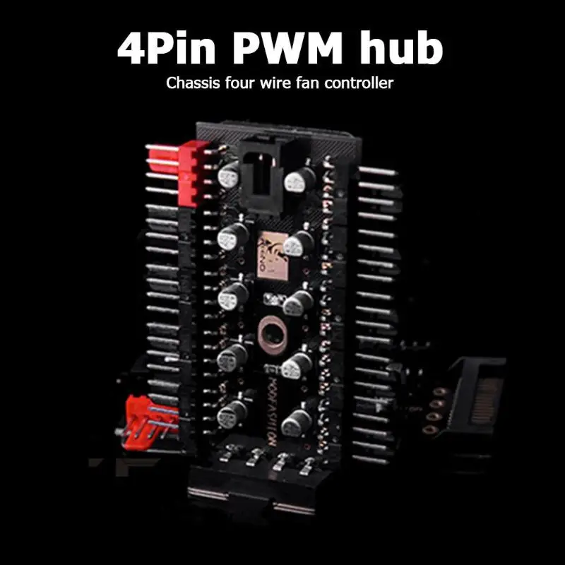 1-10 4 Pin PWM кулер вентилятор концентратор сплиттер расширение материнская плата 12 в SATA мощность/большой 4D порт питания ПК контроллер скорости ...