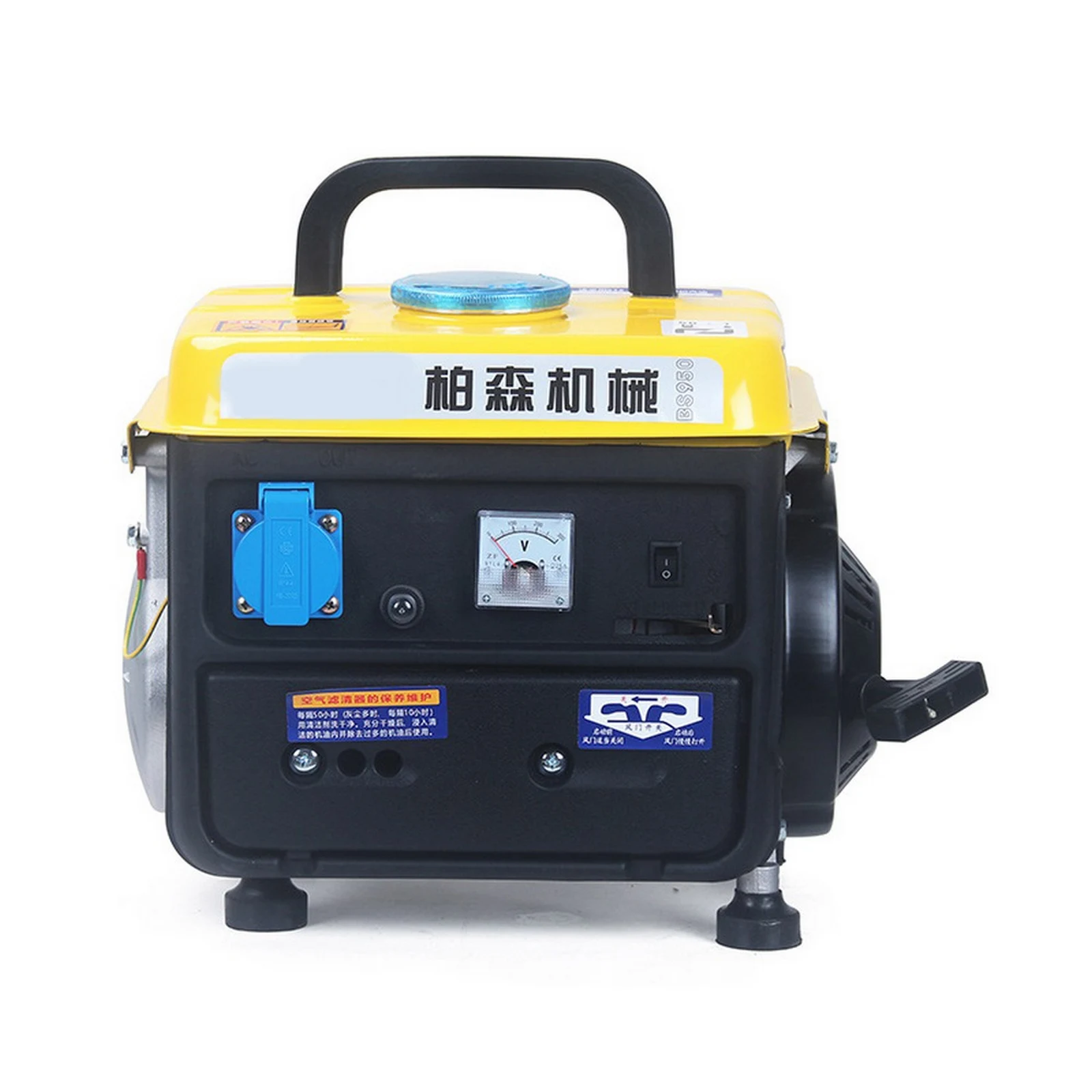 Portable 50HZ Gasoline Generator 0.65KW Household Small Portable Micro Silent Manual Generator