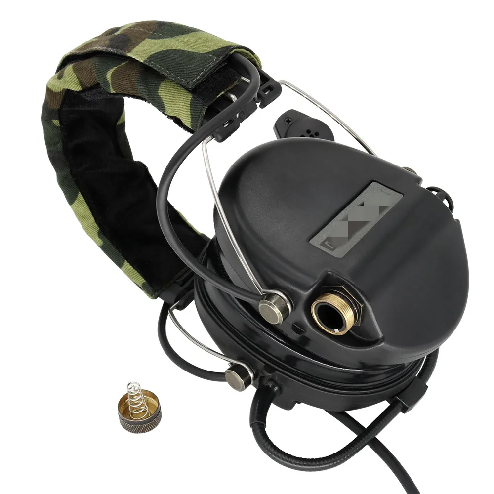 Electronic MSASORDIN Tactical Headset Hunting Shooting Earmuffs Airsoft Military Standard Noise Reduction Pickup Headphone BK