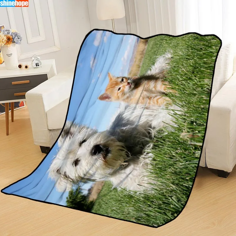 Custom Dog and Cat Blankets for beds throw blanket soft blanket summer blanket anime blanket travel blanket