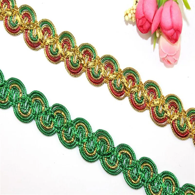 5 yards 2cm color braid lace clothing curtain home bedding accessories lace ribbon