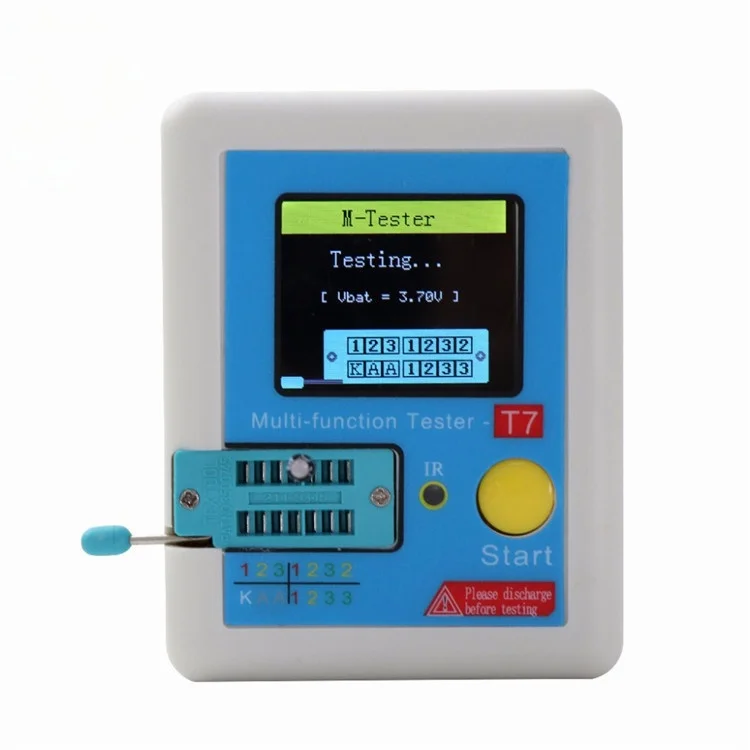 

High-speed transistor LCR-T7 full-color screen graphics show the finished ESR table multi-function tester multi-meter