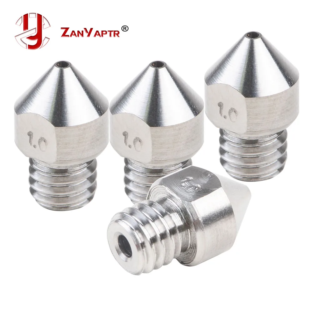 2018! 1Pcs MK8 Makerbot Extruder MK8 Nozzle TC4 Titanium alloy Mixed Sizes 0.3/0.4/0.6/0.8/1.0/1.2/1.5mm For 3D Printer 1.75MM