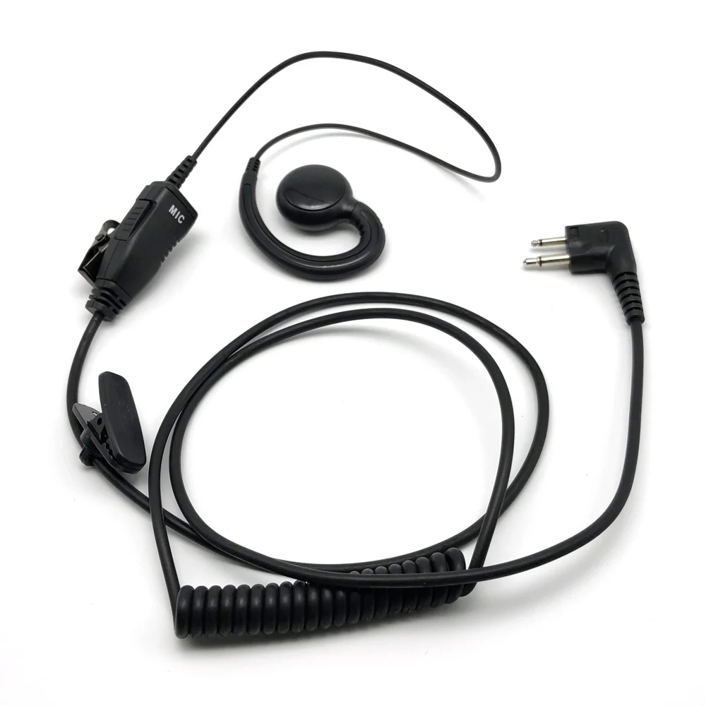 2pin หมุนหูฟังหูฟัง PTT Mic สำหรับ Motorola GP88S XTN446 XTN500 CLS1450 SP50 PRO2150 MV22CV M ประเภท2 Way วิทยุ