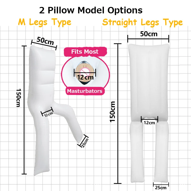 Inflatable Sex Body Pillow Dakimakura Onahole Holder Anime Waifu Kurumi Chika Mai Pillow For Masturbator Sex Pump Included