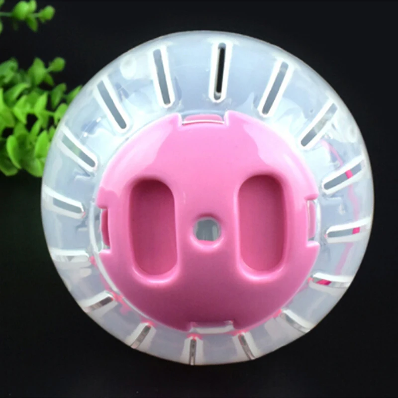 1 pz palla trasparente traspirante senza staffa criceto animali domestici prodotto piccola palla da corsa 2 colori plastica adatta per piccoli animali domestici giocattolo