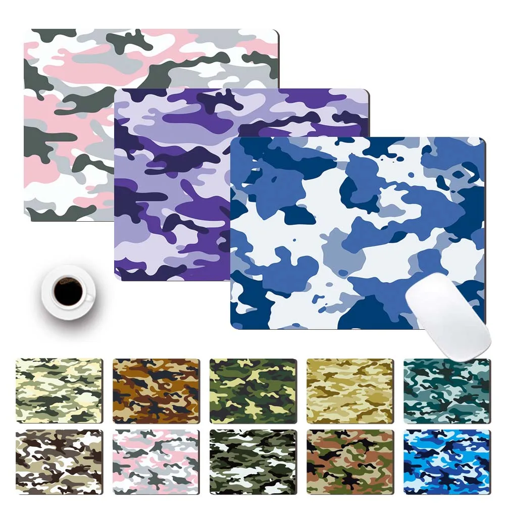 

Anti-slip Durable PU Leather Computer Mouse Pad Camouflage Pattern Waterproof Mouse-pad Game Mouse Mat