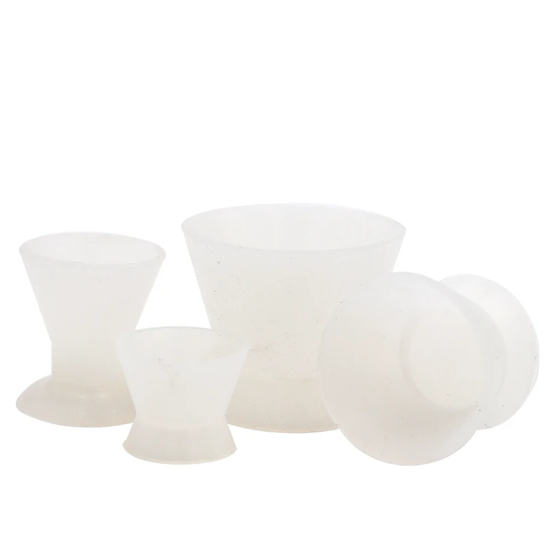 

20pcs/5 sets Set Dental Silicone Mixing Cups Self-solidifying Cups Rubber Mixing Bowl Silicone Material Dentist Tools