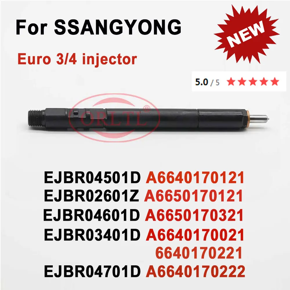 

ORLTL New EJBR02601Z EJBR04601D EJBR04501D EJBR04701D EJBR03401D EJBR03301D Injector Nozzle For Deiphi SSANGYONG Euro 3 Euro 4