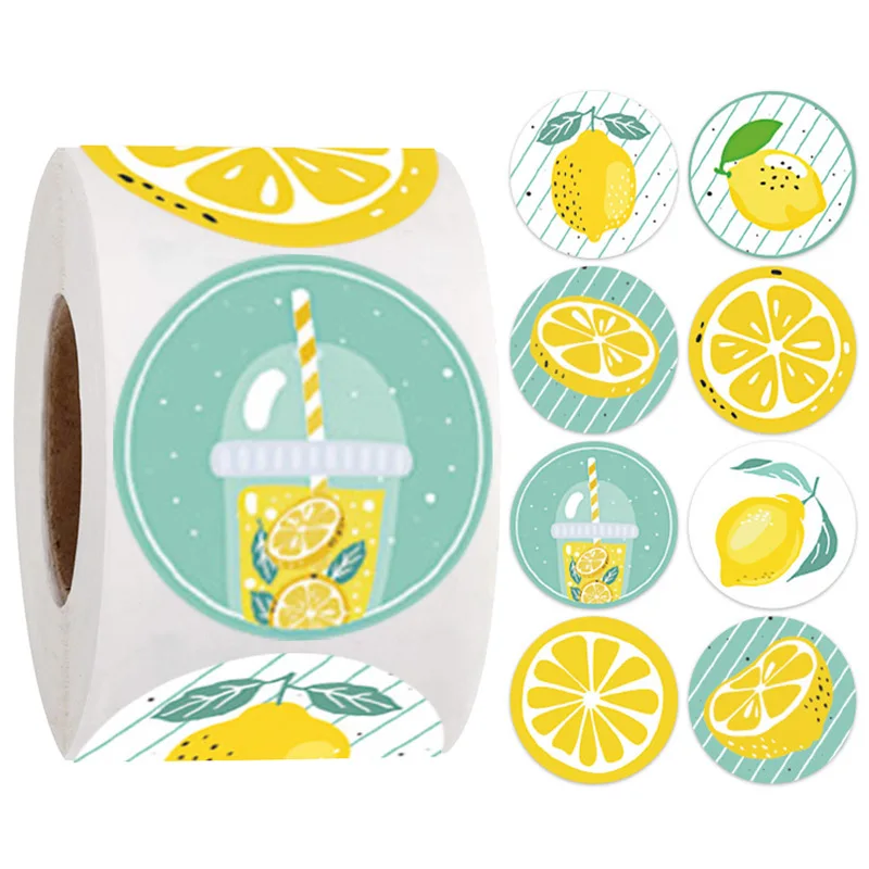 Kleine Verse Fruit Sticker Lemon Melk Thee Afdichting Sticker Leuke Creative Gift Decoratie Sticker Creatieve Label