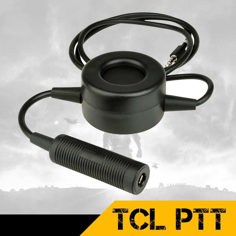 Tactical TCI PTT, Paired with Tactical Headphones, Outdoor  Headset Equipment, Waterproof