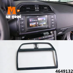 2016/17/18 For Jaguar XE XFL F-PACE Car Central Console Control Panel Cover Trim ABS Carbon Fibre Auto Interior Accessories 1pcs
