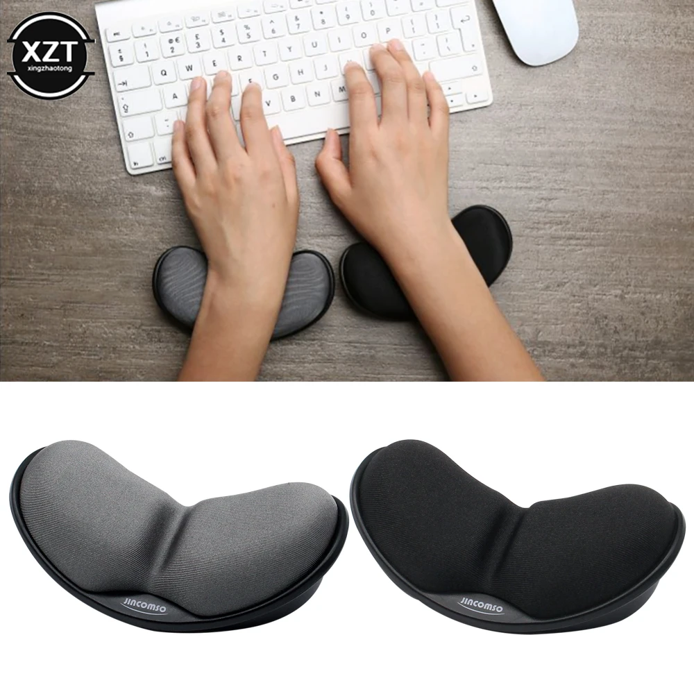 

Memory Foam Gaming Mouse Pad Comfort 3D Wrist Rest Rubber Hand Wrist Rest Mouse Mat Ergonomic Healthy Design for PC Computer