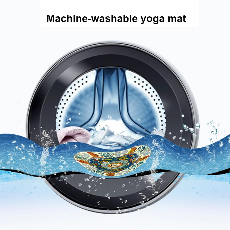 Yoga Mat Ultra-thin Folding Soft Printed Non-slip Cloth Towel Sweat-absorbent Yoga Portable Travel Pad Pilates Machine Washable