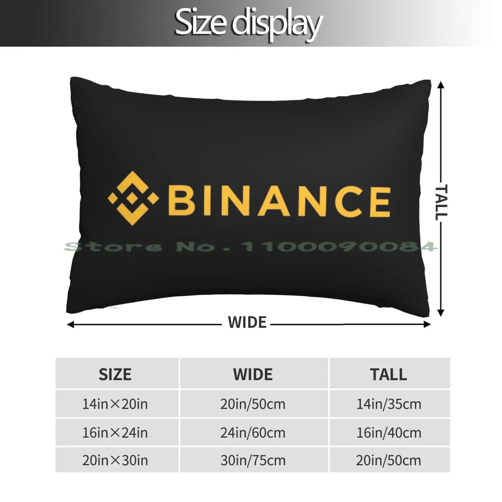 Binance Coin Cryptocurrency-Binance Coin Bnb Pillow Case 20x30 50*75 Sofa Bedroom Cryptos Cryptocurrency Cryptocurrencies