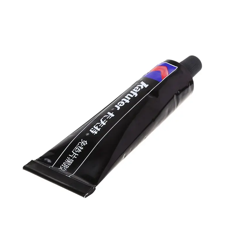 Pegamento reparación para motocicleta y coche, silicona, resistente agua, color negro, K-586