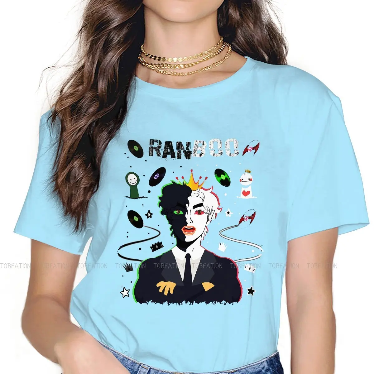 Ranboolive Women Clothing Dream Smp Graphic Print Female Tshirts Vintage Gothic Loose Tops Tee Kawaii Girls Streetwear