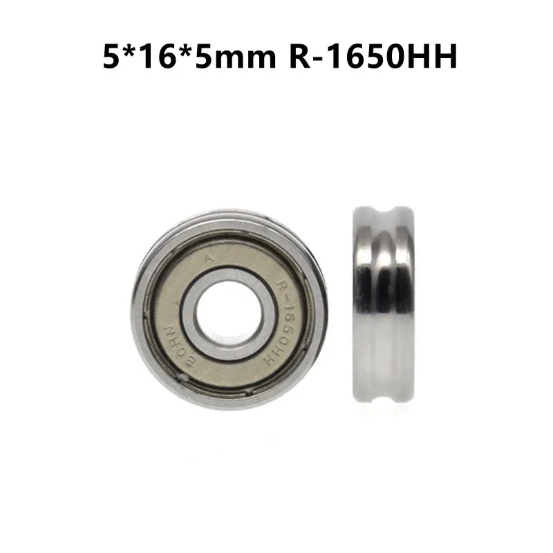 

20pcs/100pcs U Groove Radian Radius 1.25mm Thin Wire Guide Wheel 5*16*5mm R-1650HH Precision Wire Cutting Bearing Pulley 5x16x5