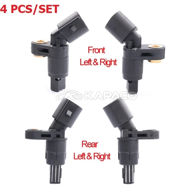 

4 PCS/PAIR ABS Wheel Speed Sensor 1J0927803 1J0927804 1J0927807B For VW Volkswagen Jetta MK4 Golf A3 TT Beetle