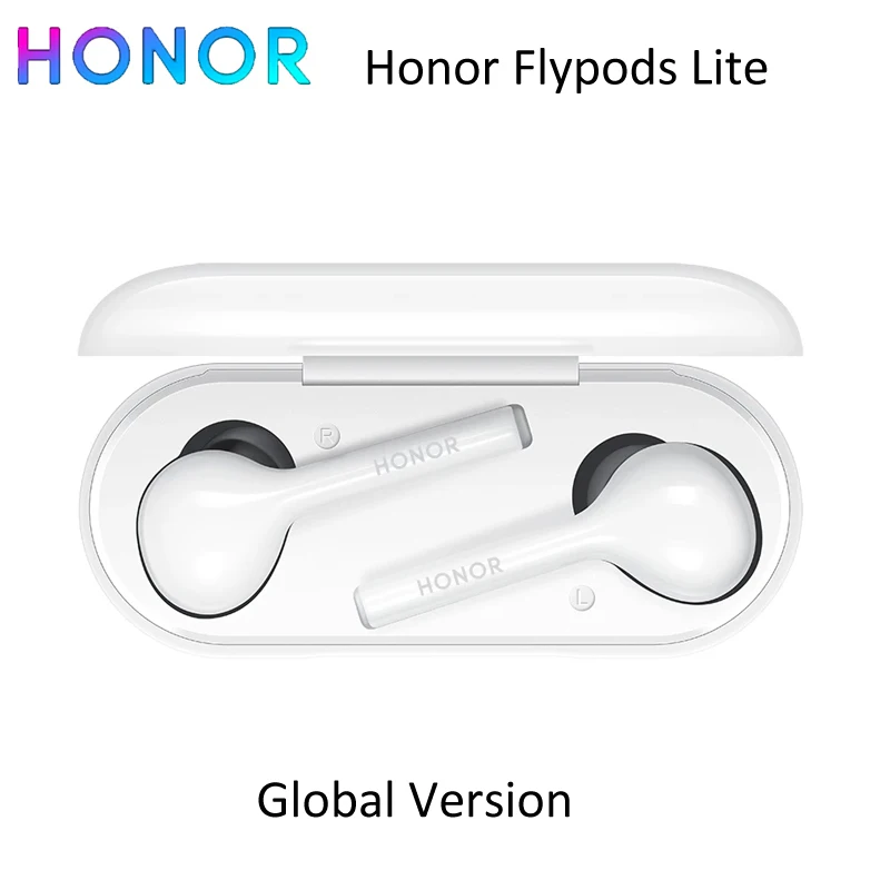 Honor Flypods Lite TWS Wireless Earphone Waterproof IP54 Double Tap Control Wireless Charge Earbuds