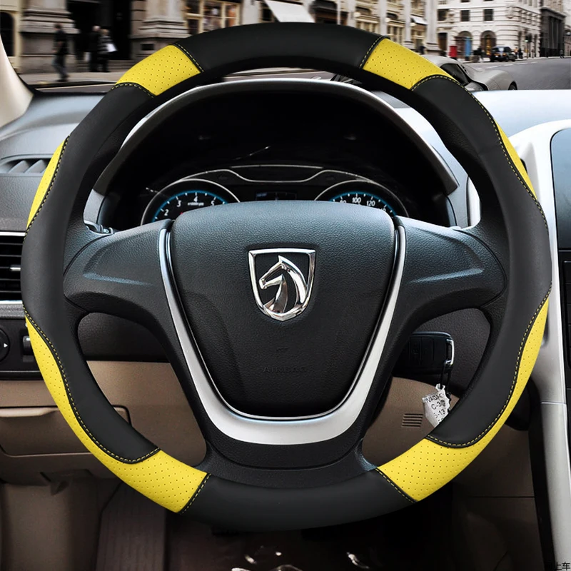 Car Steering Wheel Cover Cars Steer Wheel Protective Cover Seat Cubre Volante Punto Car Decoration For Megane 2,Compass Funda