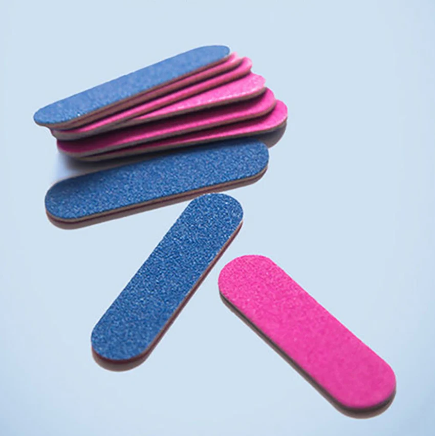 50 قطعة/السلع مانيكير ملف الأظافر مزدوجة الجانب الصنفرة مصغرة ملف الأظافر s شرائط ، ماكياج تلميع الخشب مبرد أظافر أدوات تجميل الأظافر