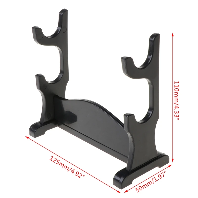 Two Tiers Holder Display Stand / Acrylic Bracket Rack for Cartoon and Comics Show Sword Magic Wand Collection