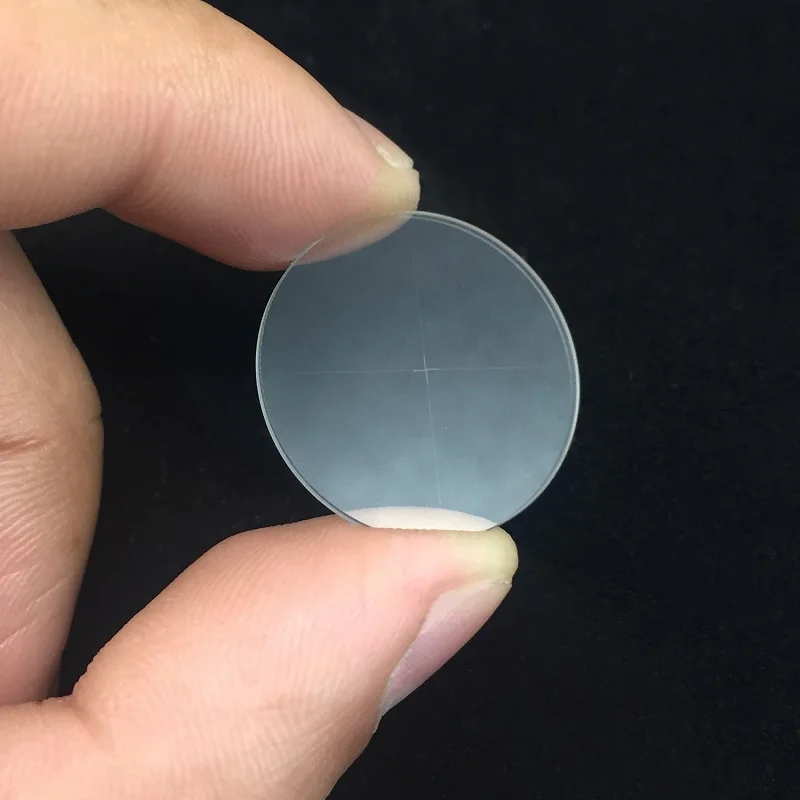 Micrometer 25mm Diameter Eyepiece Scale Optical Glass Cross Ruler Net Calibration Reticle f Stereo Microscope Optical Instrument