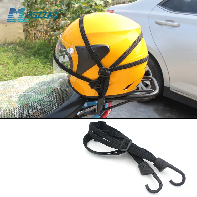 60CM Motorcycle Helmet Straps Motorcycle Accessories Hooks Luggage Retractable Elastic Rope Fixed Strap Moto Helmet Luggage Net