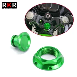 Motorcycle CNC Aluminum Front Fork Upper Top Triple Clamp Screw Cap Nut Accessories for Kawasaki NINJA400 Ninja 400 Z400 Z 400