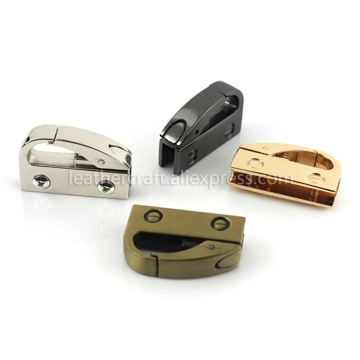 2 Stück Metall-Clips für Taschen, seitliche Verschlüsse, Haken zum Befestigen von Taschenböden, Gurtelemente, Verbindungselemente, Ankerclips, zum Reparieren von Handtaschenriemen, zum Basteln von Handtaschen. – Detail 4