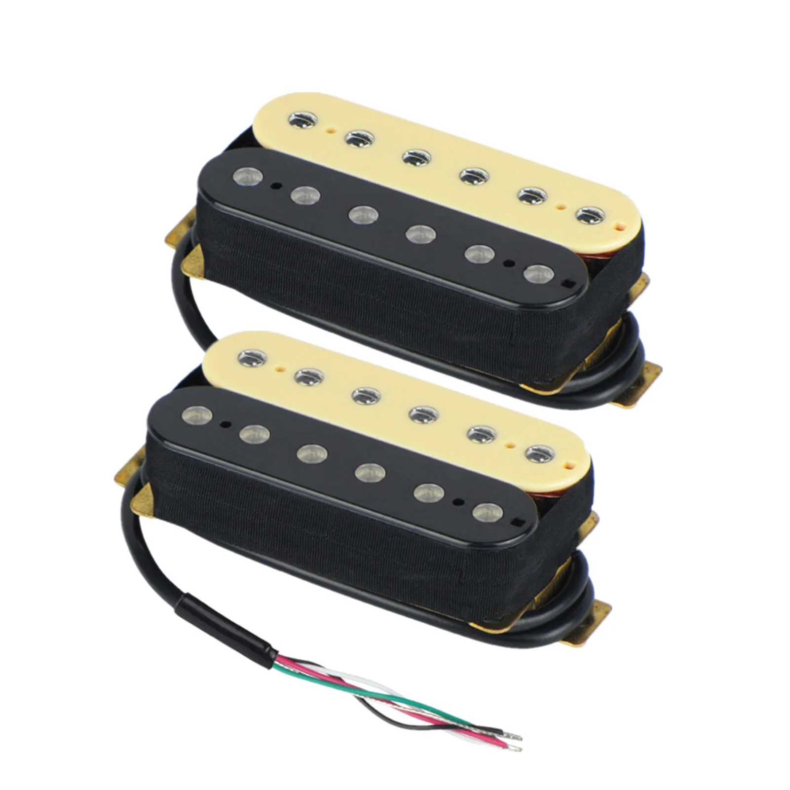 Set Of Electric Guitar Pickup Double Coil Humbucker Pickup Bridge & Neck Pickup Set Zebra Color Guitar Parts