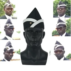 Cosplay Ghana Pallbearers Coffin Dance Black Cap Funeral Dancing Team Display Hat Funny Dressed Costume