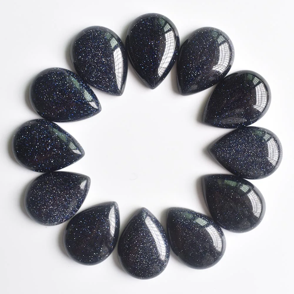 Kostenloser Versand 20 Stück/Lot Großhandel 25x18x6mm verschiedene Naturstein-Tropfenperlen CAB CABOCHON für DIY-Schmuckzubehör – Detail 15