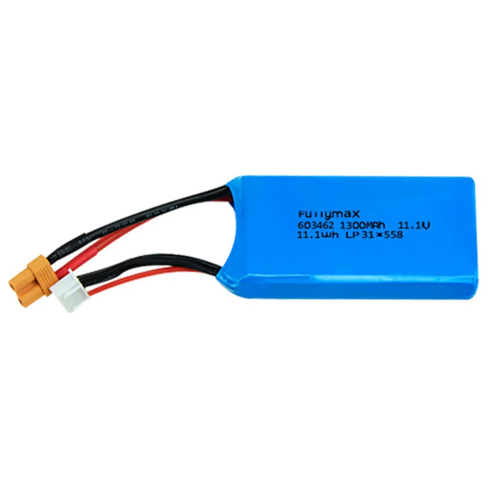

Аккумулятор Lipo 11,1 В, 1300 мА · ч, для WLtoys X450, для самолета, FPV, радиоуправляемого дрона