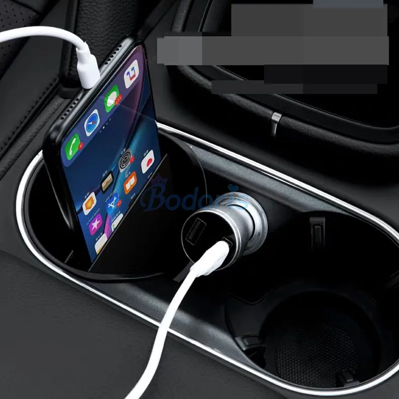 Interior Water Cup Holder Drinks Cup Holder Armrest Gap Storage Box Car Organizer For Porsche Cayenne 2018 2019 Accessories