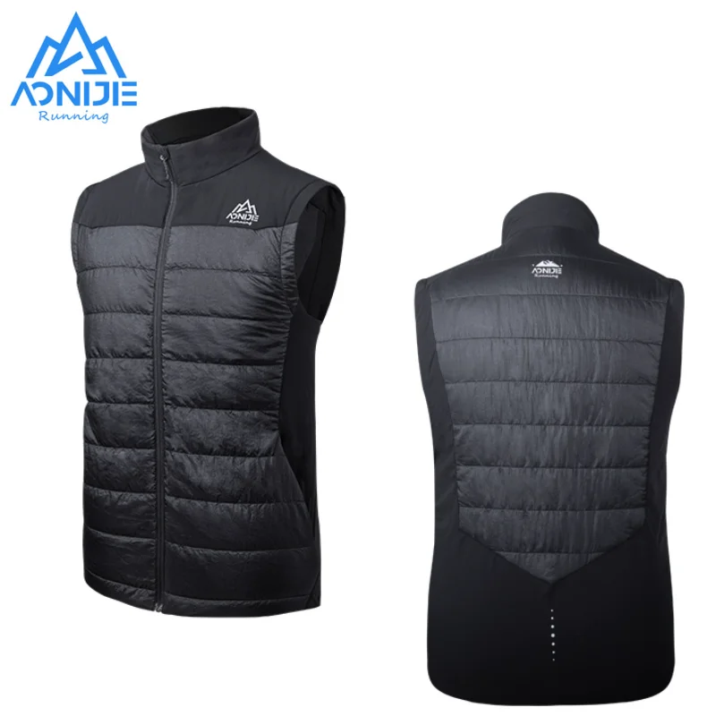 AONIJIE F5107 Lightweight Winter Outdoor Warm Vest Sports Windproof Waistcoat Thermal Weskit For Running Climbing Hiking Cycling