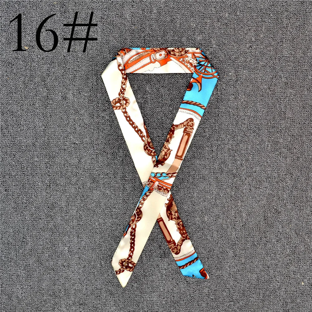 40 Colors New Silk Small Women Fashion Scarf Hair Bag Handle Decoration Tie Multifunction Hand Ribbon 4*104cm Fashion Cheapest