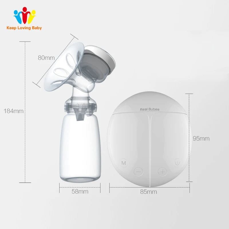 Real Bubee Single Double Electric Breast Pump Baby Breast Feeding Infant Nipple Baby Feeding Bottle USB Breast Pumps For Mother