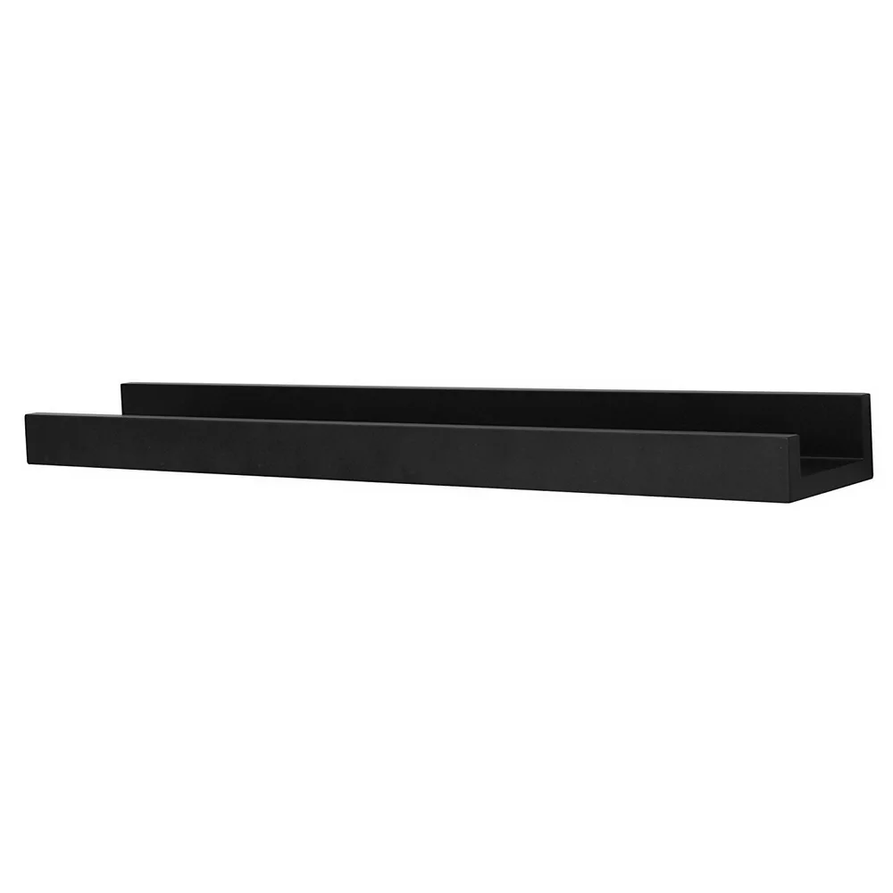 Edge Picture Frame Ledge, 23-Inch by 4-Inch, 8 lbs Weight Capacity Black  Mount Rack Home Furniture