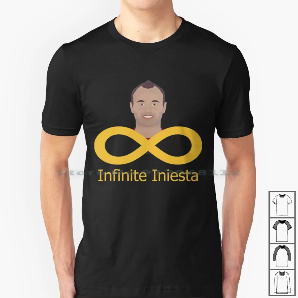 Infinite Iniesta-Camiseta 100% de algodón, camisa de Andres Ucl S Paincarles Busquets Sergio Busquets Brother Aitor Busquets