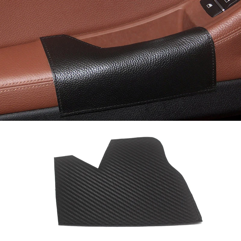 For BMW 5 Series F10 F18 2011 - 2017 Microfiber Leather Car Interior Driving Side Door Handle Armrest Panel Pull Trim Cover