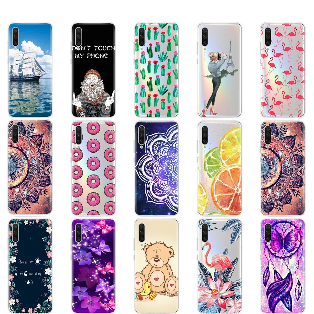 case For xiaomi mi 9 LITE Case cover silicon soft TPUcoque For xiaomi mi 9 lite bumper fundas copas full 360 Protective shell