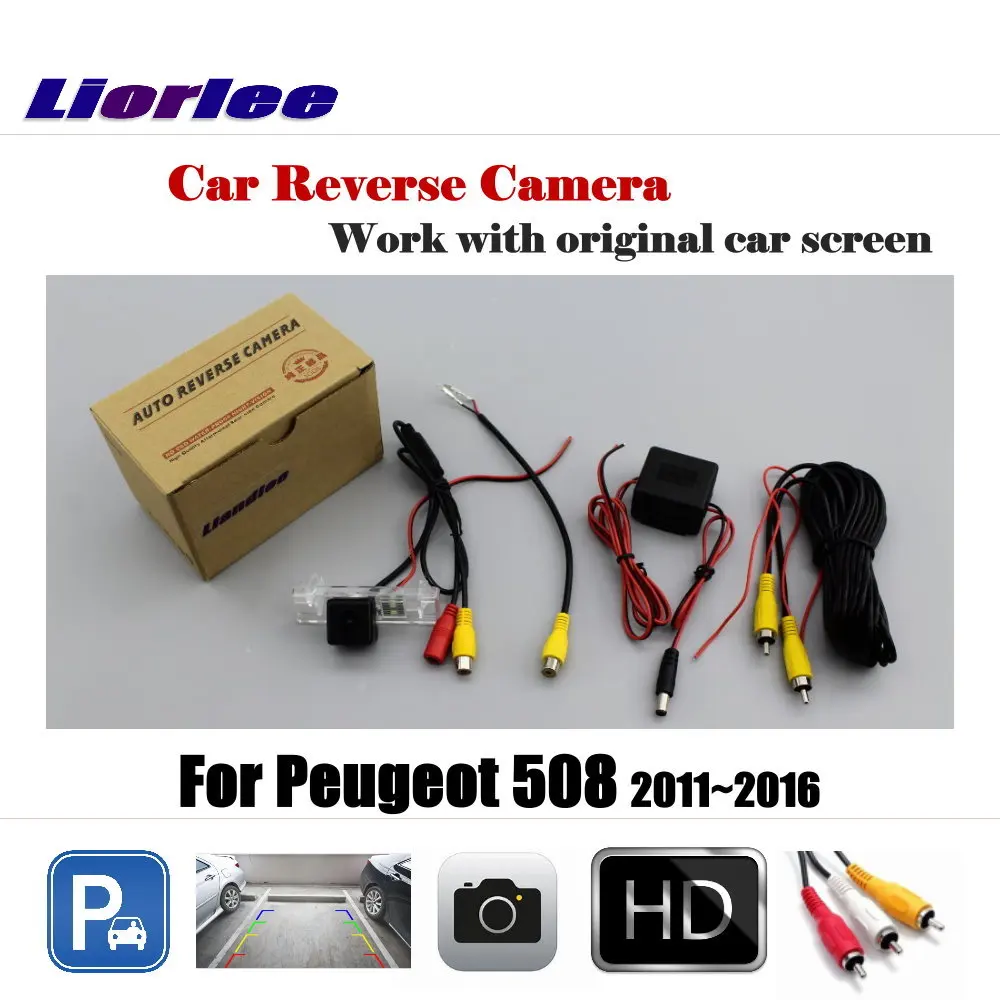 For Peugeot 508 2011-2016 Car Rear View Back Camera Display Rearview Reversing Parking HD CCD OEM CAM Accessories