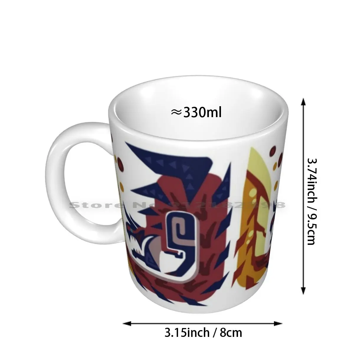 Glavenus Ceramic Mugs Coffee Cups Milk Tea Mug Glavenus Mhw Monster Hunter World Monster Hunter World Monster Hunter World