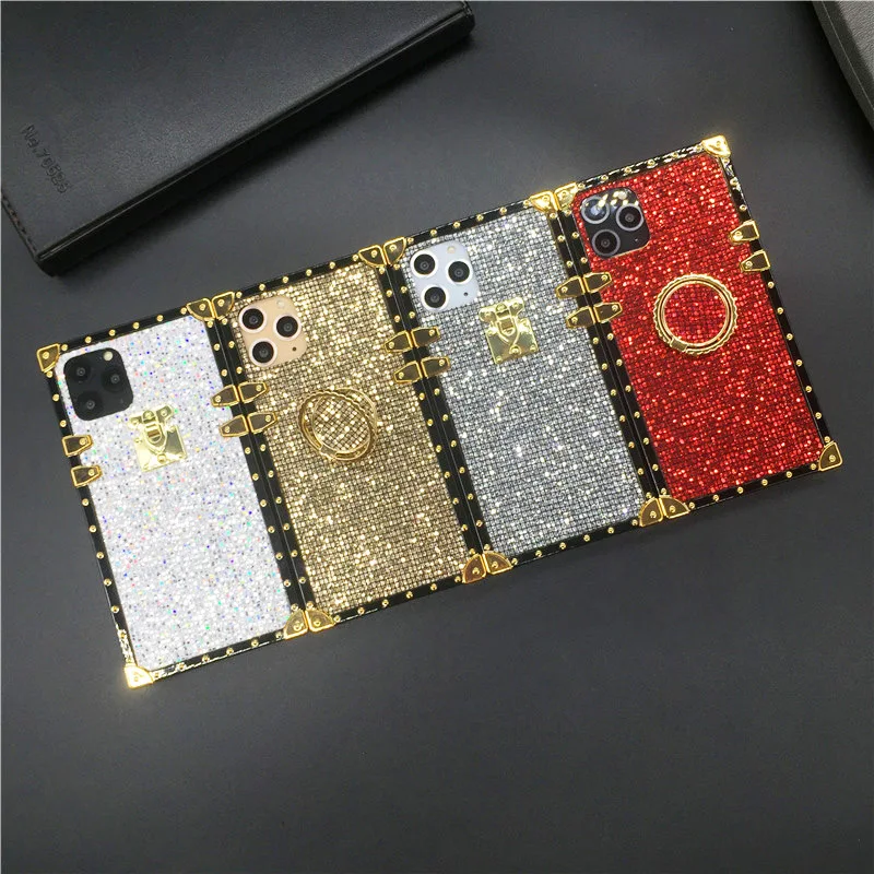 Luxury Glitter Sequin Cover Gold Phone Case for Samsung Galaxy S24 Ultra S23 Plus S21 S10 S20 FE S22 Ultra Note 20 10 9