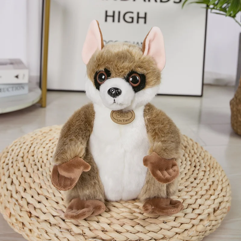 Simulation Animal Lemur Plush Toy Doll Model Wild Animals Action Figure Children Toys Christmas Halloween Birth Gift Girlfriend